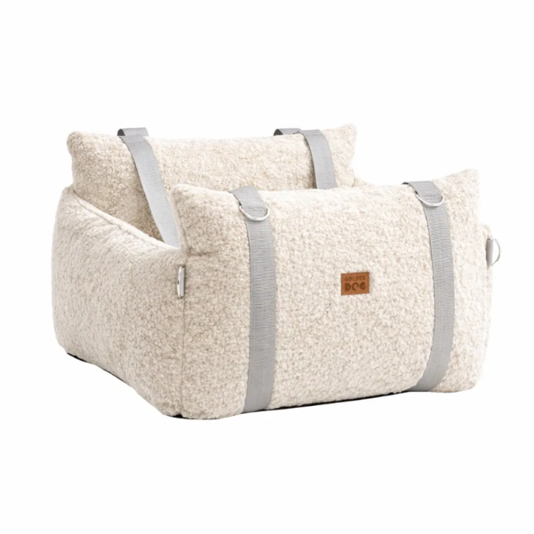 Autosedačka Golden dog 3v1 pre psa 57 x 50 x 36 cm – krémová